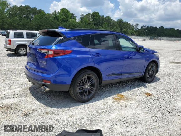 2021 Acura RDX w/A-Spec Package with VIN 5J8TC2H66ML004391, listed as a Copart auction lot 59773445 with 44,932 mi miles and Salvage title. Bid and sale history available at DreamBid. Image 3.