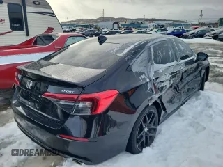 2024 Honda Civic Sedan Sport with VIN 2HGFE2F52RH115090, listed as a Copart auction lot 45655405 with 17,896 mi miles and Salvage Title. Bid and sale history available at carsss.com. Image 3.