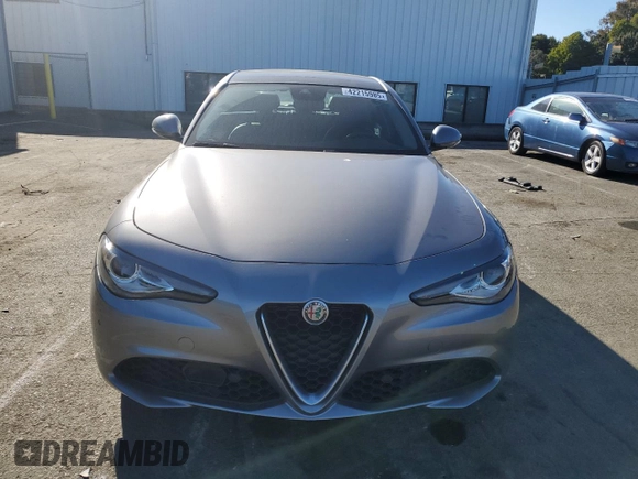 2021 Alfa Romeo Giulia Ti Sport with VIN ZARFAMBN9M7648222, listed as a Copart auction lot 42215985 with 50,861 mi miles and Salvage title. Bid and sale history available at DreamBid. Image 5.