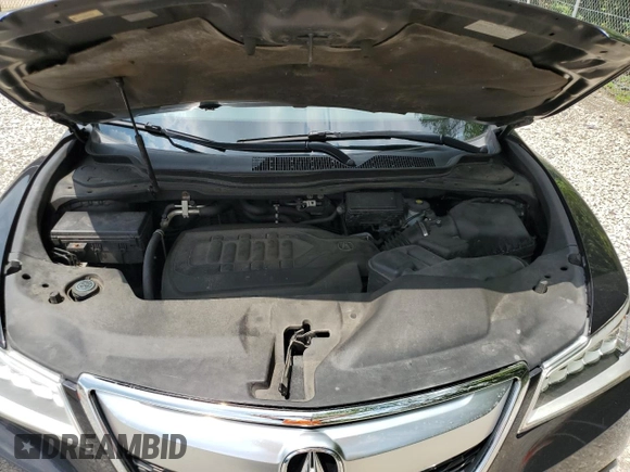 2014 Acura MDX Technology with VIN 5FRYD4H63EB005045, listed as a Copart auction lot 64413825 with 252,632 mi miles and Salvage title. Bid and sale history available at DreamBid. Image 12.