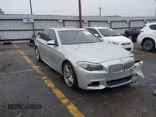2013 BMW 5 Series 550i with VIN WBAFR9C57DDX80666, listed as a IAAI auction lot 41556020 with 137,418 mi miles and . Bid and sale history available at carsss.com. Image 1.