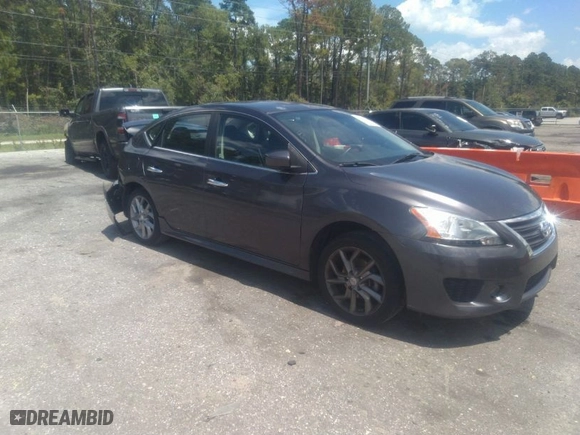2014 Nissan Sentra SV with VIN 3N1AB7AP8EY283654, listed as a IAAI auction lot 37380388 with 126,218 mi miles. Bid and sale history available at carsss.com. Image 1.