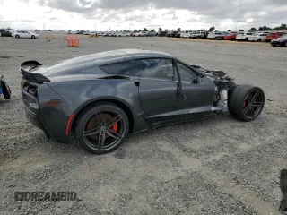 2018 Chevrolet Corvette Z06 2LZ z VIN 1G1YS2D64J5600282, wystawiony jako Copart lot #56250545 z przebiegiem Nie podano mil oraz Szkoda całkowita • Salvage title. Historia ofert i sprzedaży dostępna na DreamBid. Obrazek 3.