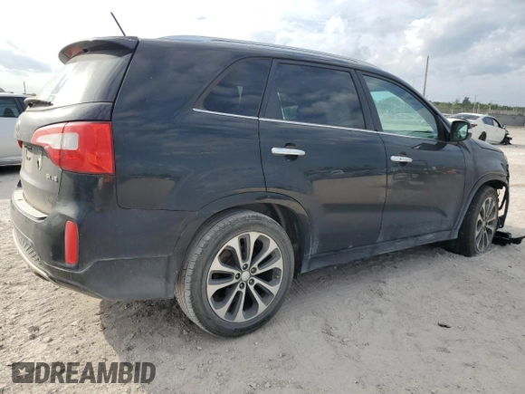 2015 Kia Sorento SX with VIN 5XYKW4A7XFG647597, listed as a Copart auction lot 48148365 with 186,022 mi miles and Salvage Title. Bid and sale history available at carsss.com. Image 3.