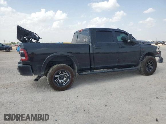 2021 Ram 2500 Laramie with VIN 3C6UR5FL4MG661383, listed as a Copart auction lot 53683515 with 100,780 mi miles and Salvage title. Bid and sale history available at DreamBid. Image 3.