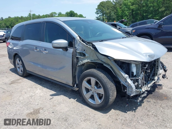 2019 Honda Odyssey EX-L z VIN 5FNRL6H72KB083499, wystawiony jako IAAI lot #42297110 z przebiegiem 81 747 mil mil oraz . Historia ofert i sprzedaży dostępna na DreamBid. Obrazek 1.