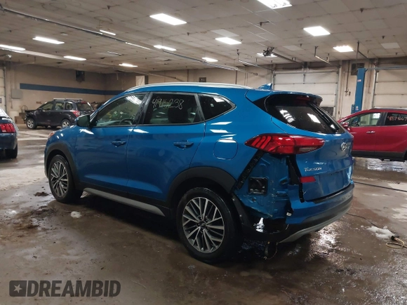 2020 Hyundai Tucson SEL z VIN KM8J3CAL4LU192330, wystawiony jako IAAI lot #41915238 z przebiegiem 53 472 mil mil oraz . Historia ofert i sprzedaży dostępna na DreamBid. Obrazek 3.