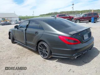 2014 Mercedes-Benz CLS 63 S AMG with VIN WDDLJ7GB2EA106645, listed as a IAAI auction lot 42075075 with 72,375 mi miles and . Bid and sale history available at DreamBid. Image 3.