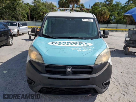 2016 Ram ProMaster City Cargo Tradesman with VIN ZFBERFAT0G6B52042, listed as a Copart auction lot 61444835 with 143,723 mi miles and Salvage title. Bid and sale history available at DreamBid. Image 5.