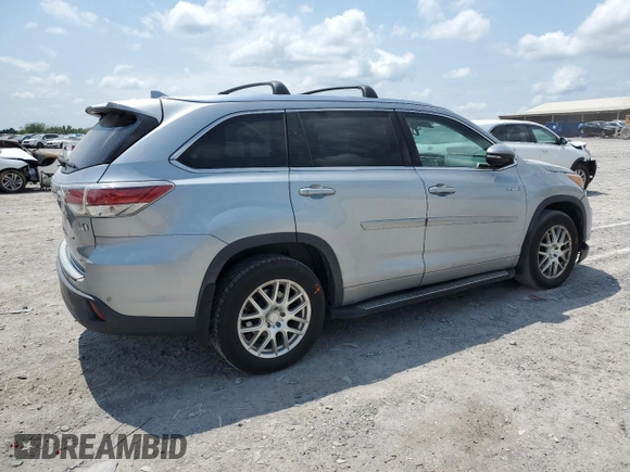 2015 Toyota Highlander Limited with VIN 5TDDCRFH1FS007412, listed as a Copart auction lot 55097685 with 271,579 mi miles and Clean title. Bid and sale history available at DreamBid. Image 3.