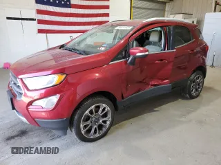 2019 Ford EcoSport Titanium z VIN MAJ6S3KL7KC260254, wystawiony jako Copart lot #54551925 z przebiegiem 94 697 mil mil oraz Szkoda całkowita • Salvage title. Historia ofert i sprzedaży dostępna na DreamBid. Obrazek 1.