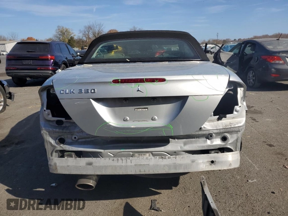 2008 Mercedes-Benz CLK 350 with VIN WDBTK56F38T088745, listed as a Copart auction lot 79519424 with 74,524 mi miles and Salvage Title. Bid and sale history available at DreamBid. Image 6.