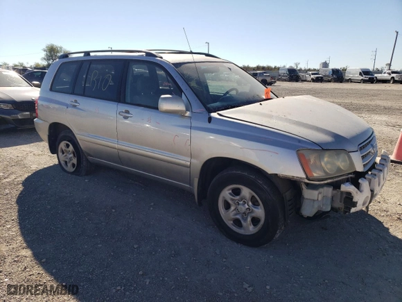 2001 Toyota Highlander with VIN JTEGF21A410003318, listed as a Copart auction lot 80709484 with 0 mi miles and Salvage Title. Bid and sale history available at carsss.com. Image 4.
