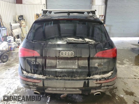 2014 Audi Q5 Premium Plus with VIN WA1LFAFP6EA098307, listed as a Copart auction lot 45463905 with Not provided miles and Salvage title. Bid and sale history available at DreamBid. Image 6.