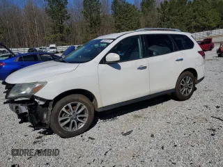 2013 Nissan Pathfinder SV with VIN 5N1AR2MN5DC661194, listed as a Copart auction lot 49689705 with 156,191 mi miles and Salvage Title. Bid and sale history available at carsss.com. Image 1.