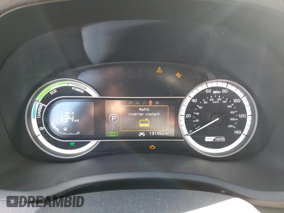2018 Kia Niro EX with VIN KNDCC3LC9J5139463, listed as a Copart auction lot 50242375 with 131,452 mi miles and Salvage Title. Bid and sale history available at carsss.com. Image 9.