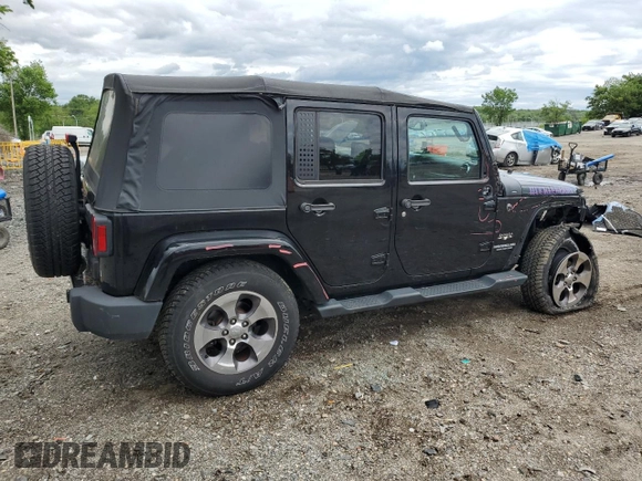 2016 Jeep Wrangler Unlimited Sahara with VIN 1C4BJWEG8GL150249, listed as a Copart auction lot 57574525 with 104,206 mi miles and Salvage title. Bid and sale history available at DreamBid. Image 3.