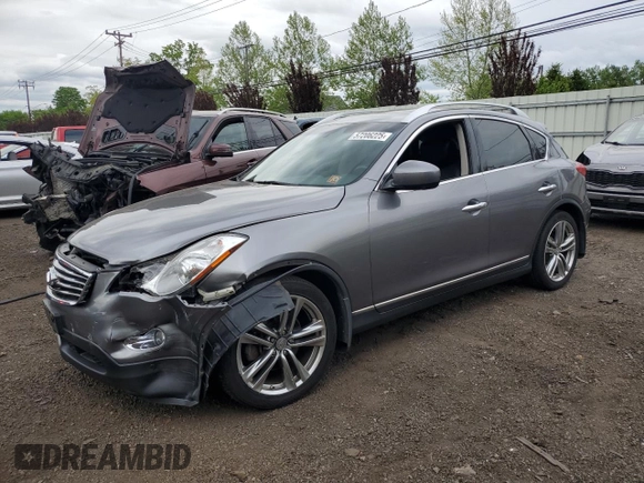 2012 Infiniti EX Journey with VIN JN1AJ0HR3CM452643, listed as a Copart auction lot 57206225 with 172,185 mi miles and Salvage title. Bid and sale history available at DreamBid. Image 1.