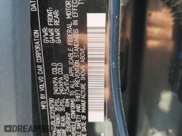 2012 Volvo XC60 3.2L с VIN YV4952DL2C2316790, выставлен на аукционе Copart как лот 49539555 с пробегом 127 997 миль миль и Чистый • Clean title. История ставок и продаж доступна на DreamBid. Изображение 13.