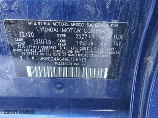 2021 Hyundai Accent SE with VIN 3KPC24A64ME136615, listed as a Copart auction lot 41957605 with 50,827 mi miles and Salvage Title. Bid and sale history available at carsss.com. Image 12.