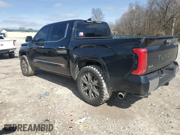 2022 Toyota Tundra Capstone Hybrid with VIN 5TFVC5DB7NX008259, listed as a Copart auction lot 44306175 with 73,691 mi miles and Salvage title. Bid and sale history available at DreamBid. Image 2.