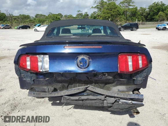 2010 Ford Mustang V6 with VIN 1ZVBP8EN5A5179046, listed as a Copart auction lot 50791365 with 104,588 mi miles and Salvage Title. Bid and sale history available at DreamBid. Image 6.