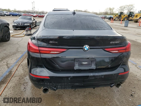2021 BMW 2 Series 228i xDrive with VIN WBA73AK00M7H32960, listed as a Copart auction lot 52205695 with 39,240 mi miles and Salvage title. Bid and sale history available at DreamBid. Image 6.