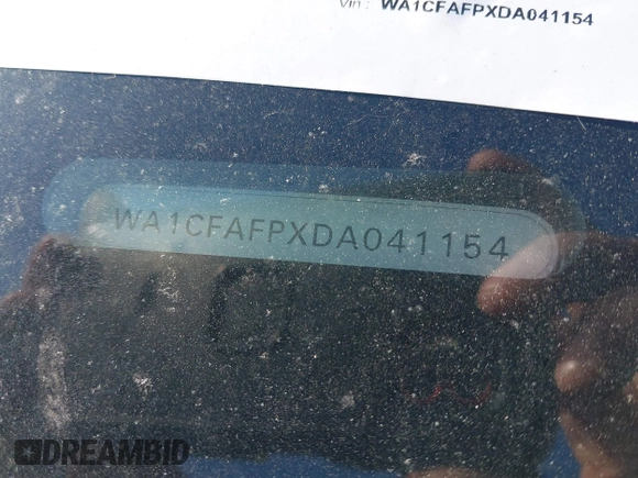 2013 Audi Q5 Premium with VIN WA1CFAFPXDA041154, listed as a IAAI auction lot 39572612 with Not provided miles and . Bid and sale history available at DreamBid. Image 11.