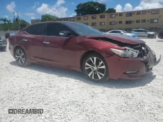 2016 Nissan Maxima SR with VIN 1N4AA6AP7GC395180, listed as a Copart auction lot 62188675 with 63,294 mi miles and Salvage title. Bid and sale history available at DreamBid. Image 4.