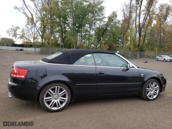 2007 Audi S4 with VIN WUARL48H87K901344, listed as a Copart auction lot 74111714 with 122,087 mi miles and Clean Title. Bid and sale history available at carsss.com. Image 3.