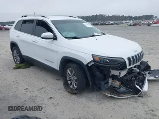 2019 Jeep Cherokee Latitude Plus with VIN 1C4PJLLN5KD171875, listed as a IAAI auction lot 41522475 with 82,161 mi miles. Bid and sale history available at carsss.com. Image 1.