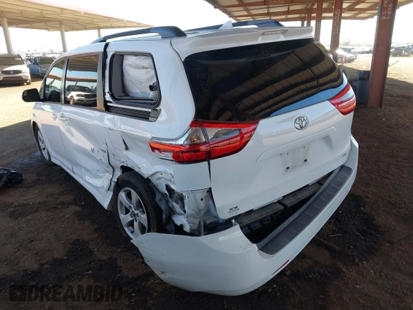 2020 Toyota Sienna LE Auto Access Seat with VIN 5TDKZ3DC0LS029925, listed as a IAAI auction lot 41882957 with 90,555 mi miles and . Bid and sale history available at DreamBid. Image 6.