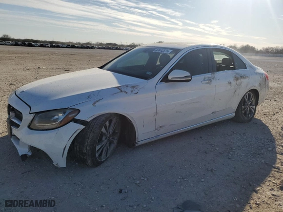 2018 Mercedes-Benz C-Class C 300 with VIN 55SWF4JB2JU260465, listed as a Copart auction lot 42443375 with 109,696 mi miles and Salvage Title. Bid and sale history available at carsss.com. Image 1.