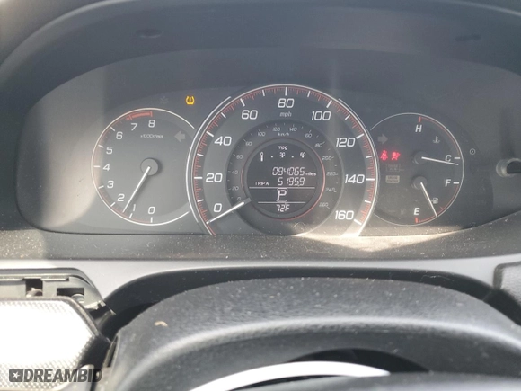 2013 Honda Accord Cpe EX-L with VIN 1HGCT1B8XDA021873, listed as a Copart auction lot 48564965 with 94,065 mi miles and Salvage Title. Bid and sale history available at carsss.com. Image 9.