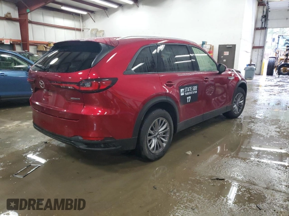 2025 Mazda CX-90 Preferred with VIN JM3KKBHD6S1204067, listed as a Copart auction lot 44991865 with 5,104 mi miles and Salvage title. Bid and sale history available at DreamBid. Image 3.