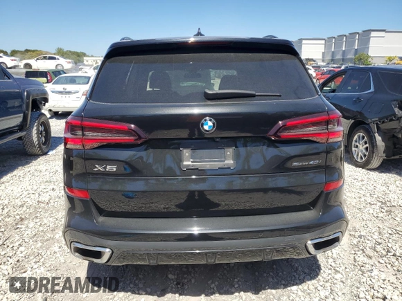 2022 BMW X5 sDrive40i with VIN 5UXCR4C06N9L04487, listed as a Copart auction lot 47788655 with 49,687 mi miles and Salvage Title. Bid and sale history available at carsss.com. Image 6.