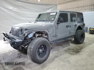 2018 Jeep Wrangler Unlimited Sport with VIN 1C4HJXDG7JW292275, listed as a Copart auction lot 54413445 with 36,115 mi miles and Salvage title. Bid and sale history available at DreamBid. Image 1.