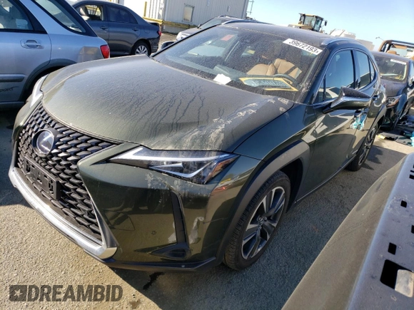 2020 Lexus UX with VIN JTHP9JBH5L2028560, listed as a Copart auction lot 39672193 with 20,925 mi miles. Bid and sale history available at carsss.com. Image 1.