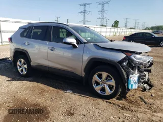 2021 Toyota RAV4 Hybrid LE with VIN 2T3B6RFV7MW019757, listed as a Copart auction lot 61929085 with 14,675 mi miles and Salvage title. Bid and sale history available at DreamBid. Image 4.