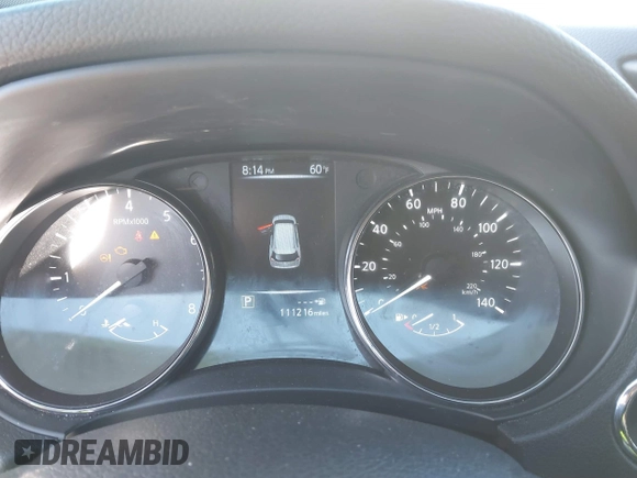 2017 Nissan Rogue SL with VIN 5N1AT2MT0HC826302, listed as a IAAI auction lot 41801657 with 111,216 mi miles and . Bid and sale history available at DreamBid. Image 7.
