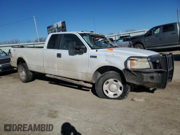 2007 Ford F-150 XL with VIN 1FTVX14577NA63235, listed as a Copart auction lot 47297735 with Not Provided miles and Salvage Title. Bid and sale history available at carsss.com. Image 4.