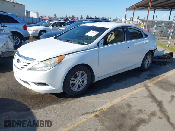 2012 Hyundai Sonata GLS with VIN 5NPEB4AC3CH461023, listed as a IAAI auction lot 41308876 with 101,628 mi miles. Bid and sale history available at carsss.com. Image 2.
