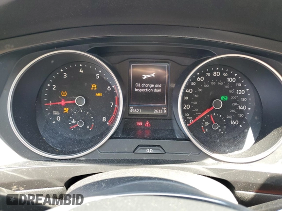 2018 Volkswagen Tiguan S z VIN 3VV1B7AXXJM109293, wystawiony jako Copart lot #55802845 z przebiegiem 49 821 mil mil oraz Szkoda całkowita • Salvage title. Historia ofert i sprzedaży dostępna na DreamBid. Obrazek 9.