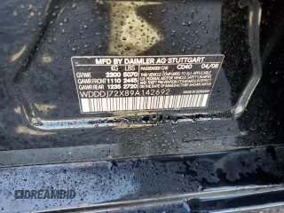 2009 Mercedes-Benz CLS-Class 5.5L with VIN WDDDJ72X89A142692, listed as a Copart auction lot 83106994 with 0 mi miles and Salvage Title. Bid and sale history available at carsss.com. Image 12.