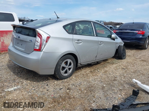 2015 Toyota Prius Four with VIN JTDKN3DU2F0446264, listed as a IAAI auction lot 41836697 with 87,475 mi miles. Bid and sale history available at carsss.com. Image 4.