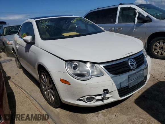 2011 Volkswagen Eos Komfort with VIN WVWBW7AH8BV004338, listed as a Copart auction lot 76603584 with Not Provided miles and Non Repairable. Bid and sale history available at DreamBid. Image 4.
