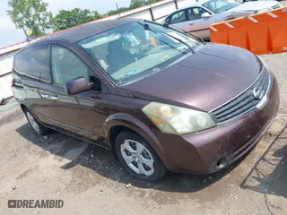 2007 Nissan Quest with VIN 5N1BV28U87N112583, listed as a IAAI auction lot 39499818 with 113,361 mi miles. Bid and sale history available at carsss.com. Image 1.