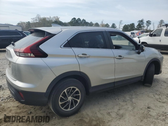 2022 Mitsubishi Eclipse Cross ES z VIN JA4ATUAA4NZ003698, wystawiony jako Copart lot #50914255 z przebiegiem 87 098 mil mil oraz Szkody całkowita. Historia ofert i sprzedaży dostępna na DreamBid. Obrazek 3.