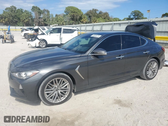 2020 Genesis G70 2.0T with VIN KMTG64LA4LU056255, listed as a Copart auction lot 49389505 with 71,720 mi miles and Non repairable. Bid and sale history available at DreamBid. Image 1.