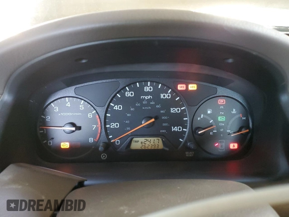 2000 Honda Accord SE with VIN 1HGCG6698YA065526, listed as a Copart auction lot 51830715 with 262,393 mi miles and Salvage title. Bid and sale history available at DreamBid. Image 9.